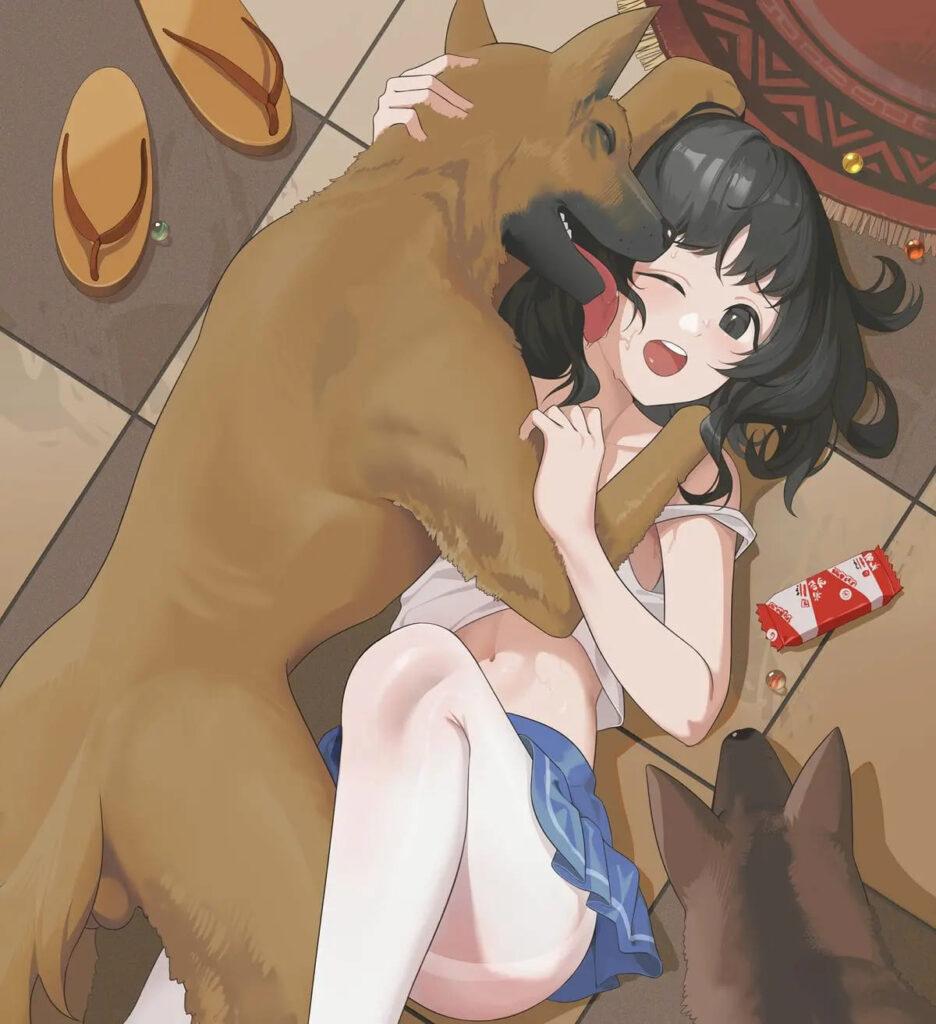 เยดกับสัตร โดจิน สาวน้อยกับหมา 100wang Untitled Commission | Doujin แปลไทย