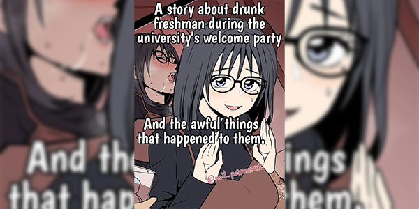 ปาร์ตี้รับน้องใหม่ [Dokuneko Noil] Daigaku no Shinjin Kangeikai de Ichinensei o Yowasete Warui Koto o Suru Hanashi