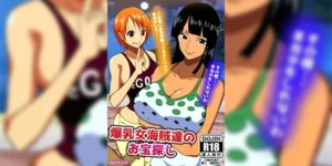 ล่าขุมทรัพย์กับสองสาว [Q Doujin] 爆乳女海賊達のお宝探し Bakunyū on’na kaizoku-tachi no otakara sagashi (One Piece)