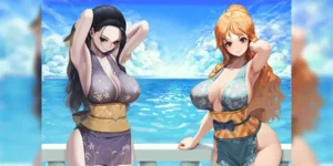 นามิโรบินเที่ยวทะเล [Letdie, Rikume] Nico Robin & Nami (Uncensored) [Nami, Nico Robin (One Piece)]
