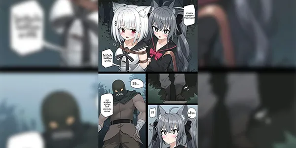 หนีไปไม่ได้หรอก [Skeb] Manuka and Karin get kidnapped in the forest ENG+JP